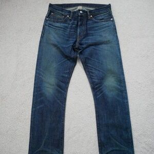 RRL Double RL Slim fit American selvedge denim jeans Carolina wash